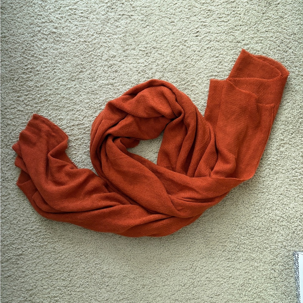 Large Rust Orange Scarf